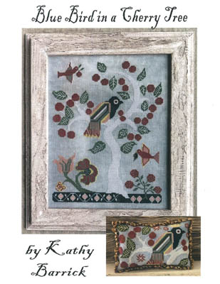 Blue Bird In A Cherry Tree